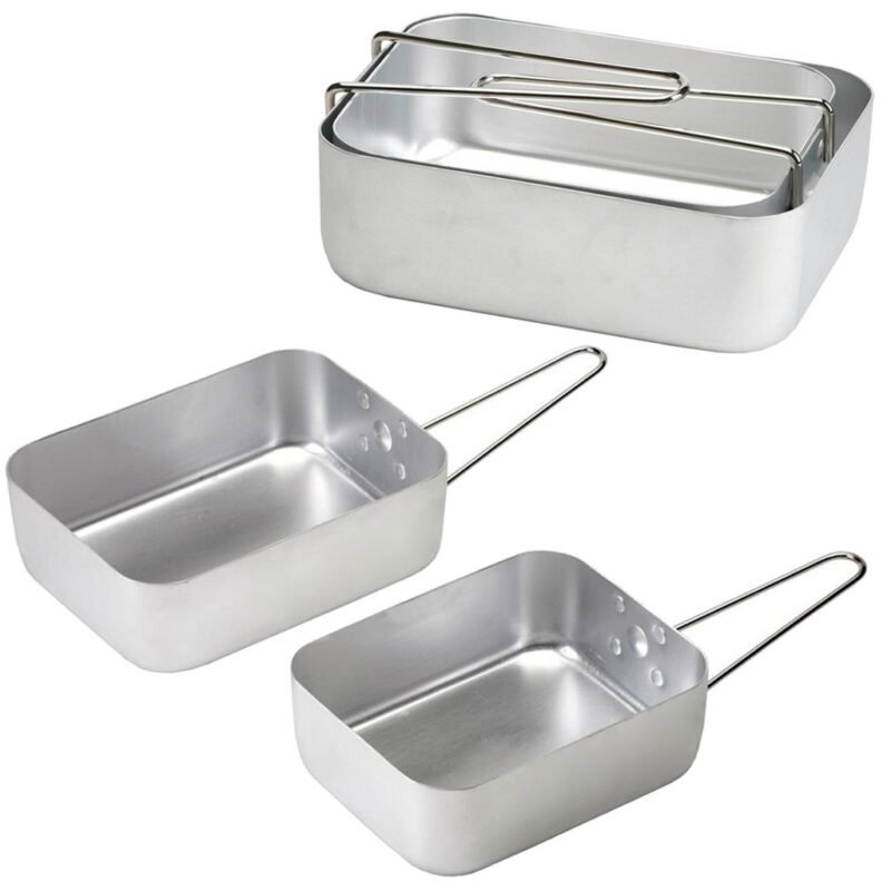 Avatar outdoor durable quality aluminum outdoor camping mess tin 2 pcs per set - Image 4