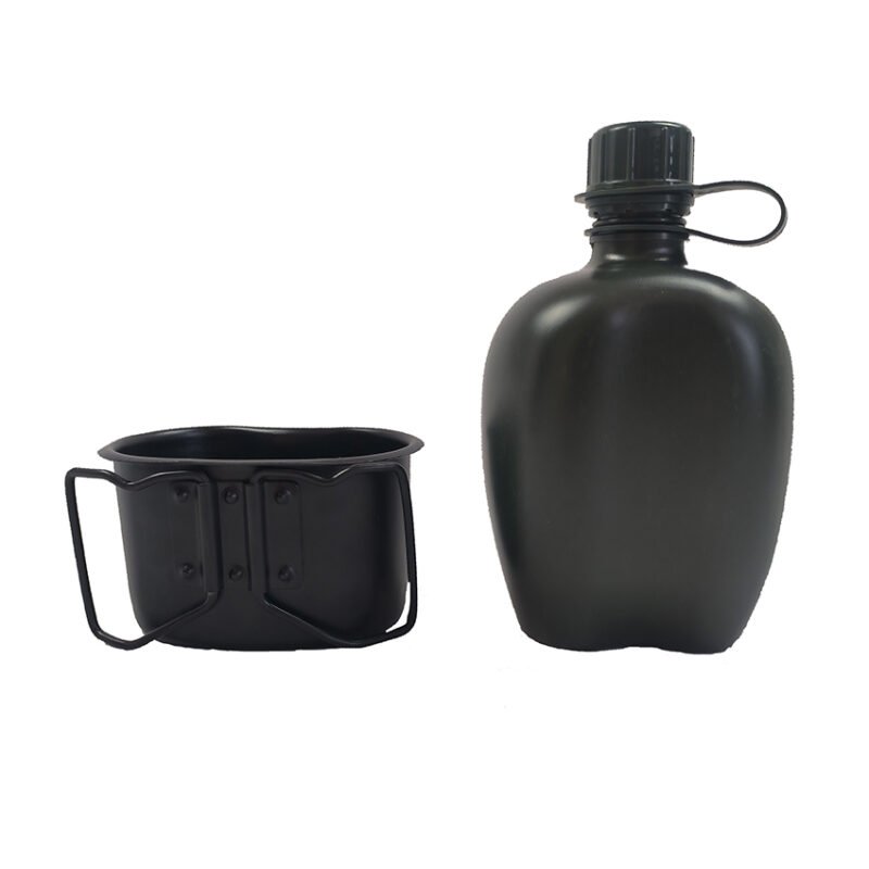 Avatar outdoor 1 L BPA free HDPE plastic water canteen set with mug cup for camping - Image 3