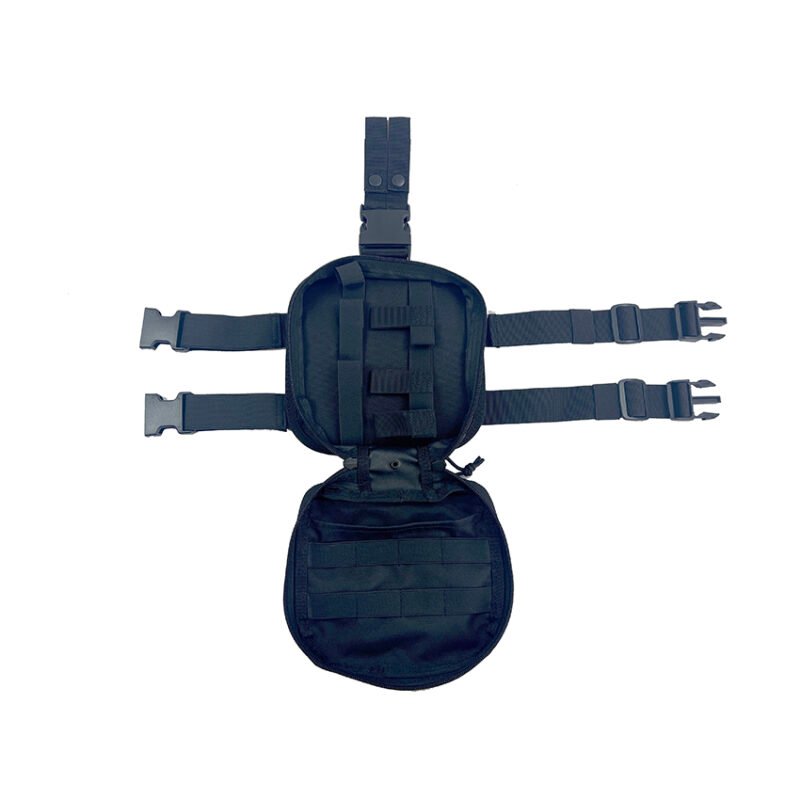 Avatar Outdoor heavy duty 600D polyester Black Quick Release Thigh Medical EMT Pouch - Image 4