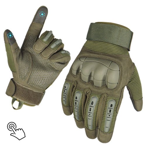 Avatar durable anti-collision touchscreen five-finger tactical gloves for outdoor trianing/climbing