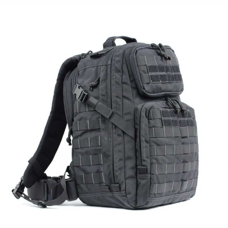 Avatar durable wear-resistant multifunctional 45L black tactical backpack for camping/outdoor activities - Image 2