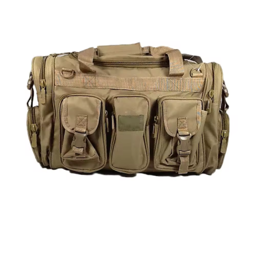 Avatar high quality rugged multi-pocket khaki tactical duffel range bag for camping/outdoor training