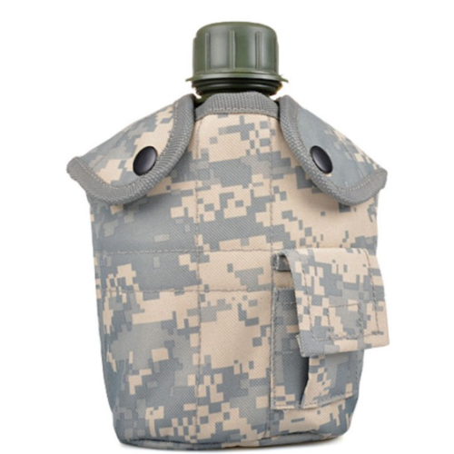 Avatar durable strong quality 1L tactical water canteen with mug cup for camping/outdoor activities