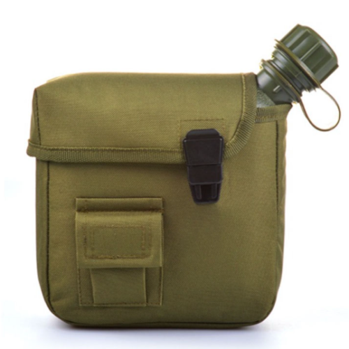 Avatar light weight 2L square plastic water canteen with a cup sleeve for outdoor adventures