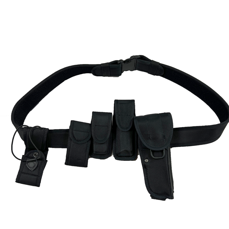 Avatar durable multifunctional black belt with 4 pouches for outdoor tactical/law enforcement - Image 3